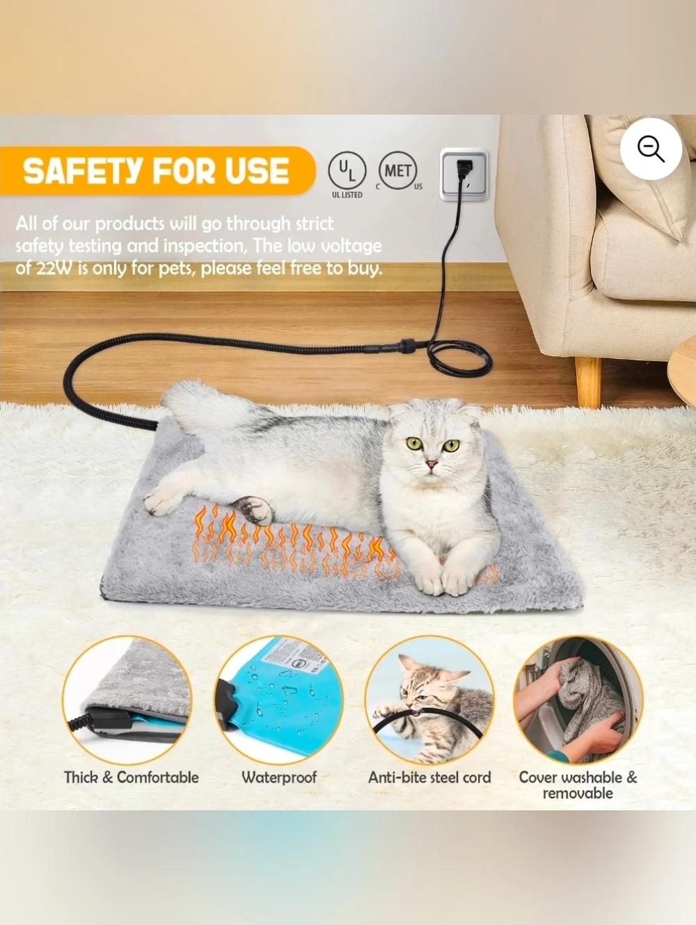 Heated Cat House/ Bed for Outdoor Cats Elevated, Insulated, Heated